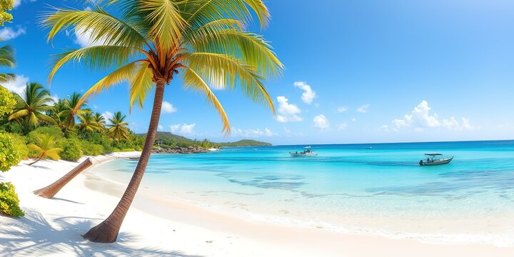 Curacao's Daaibooi Beach: Tropical Island Paradise Panorama