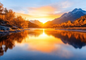 Harmony in Nature &ndash; Lake Reflections and Peaceful Scenery