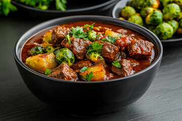 Fototapeta premium red wine beef stew