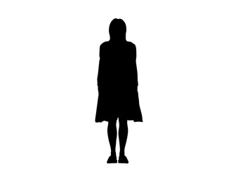 人体モデル 立像 正面 女性