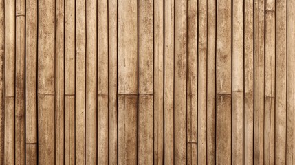 Vertical rows of natural bamboo stalks forming a pattern