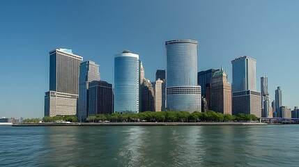 Fototapeta premium modern buildings in downtown chicago