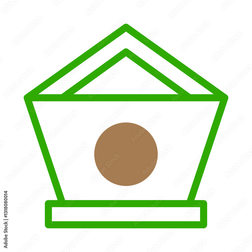 Poster abstract geometric icon with circle element