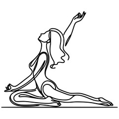 woman doing yoga exercise, yoga in the lotus position