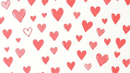 a close up of a red heart pattern on a white background,