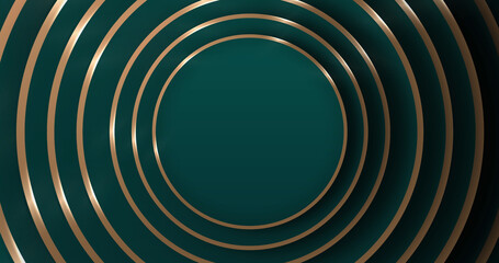Golden rings luxury elegant cosmetic product advertisement motion graphic bg. Luxury circles gold rings metallic shining metallic. Deluxe beauty striped minimal 3d bg. Fashion show sales glimmer.