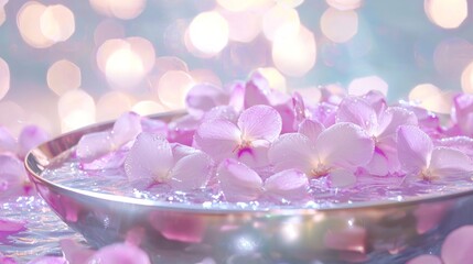 Macro Shot of Delicate Orchid Petals in Soft Focus with Bokeh