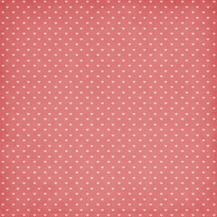 Pink background with tiny cream hearts in a seamless romantic pattern, ideal for Valentine crafts, wrapping paper, and digital designs