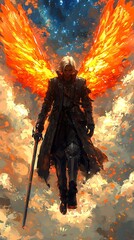 Fiery Wings for Celestial Flight.