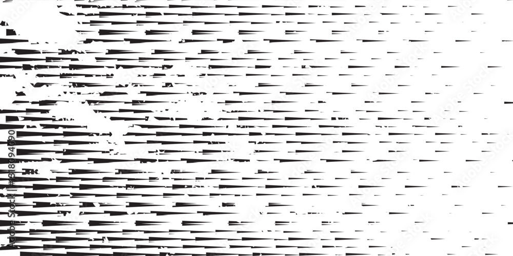 Poster black and white abstract transition pattern with stripes effect. illusion effect for background and 