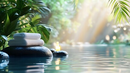 Serene Spa Oasis: Tranquility by the Water