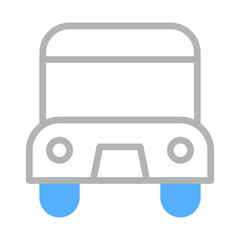 Simple Bus Icon Design for Transportation Needs