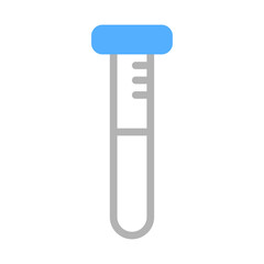 Simple illustration of a test tube with lid