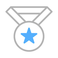 Star Medal Icon Vector for Sport and Award Theme