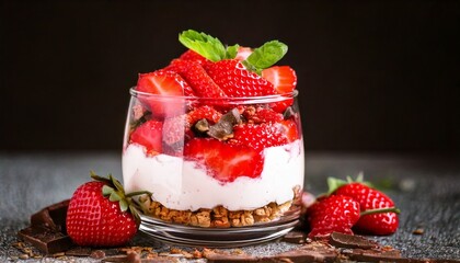 イチゴのパフェ