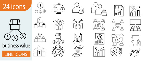 2020 business icon set. line icon style. 2020 business related icons such as news, bus, factory, trowel, smartphone, package, cpu, pie, agenda, unlocked, journalist, 