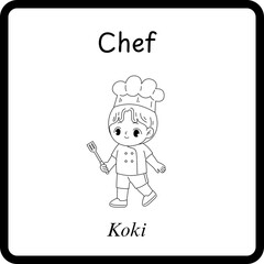 Profession Flashcard - Chef