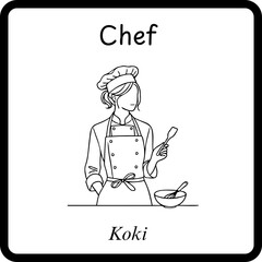 Profession Flashcard - Chef