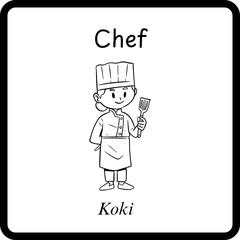 Profession Flashcard - Chef (4)