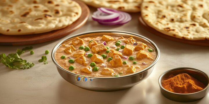 panner in silver stainless steel bowl on a