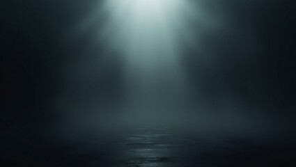 Fototapeta premium Mysterious Foggy Forest Path at Dawn with Misty Atmosphere – A Tranquil and Eerie Nature Scene