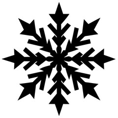 vector silhouette of Snowflake