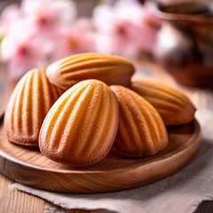 桜の形のマドレーヌ ふんわり焼き菓子