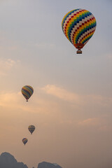 hot air balloons