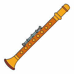 vector illustration of an English horn