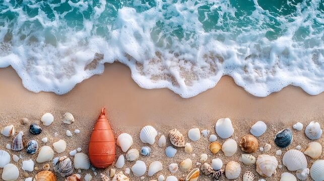 shells on the beach