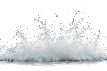 water wave splashing isolated on white or transparent background
