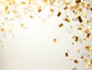 Gold Foil Frame ,gold splatter frames glitter,Gold brush stroke Gold element on transparent background. Generative ai