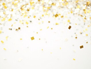 Gold Foil Frame ,gold splatter frames glitter,Gold brush stroke Gold element on transparent background. Generative ai