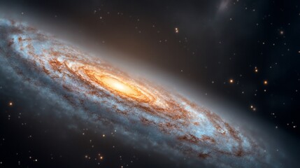 Fototapeta premium Spiral Galaxy Cosmic Space Exploration
