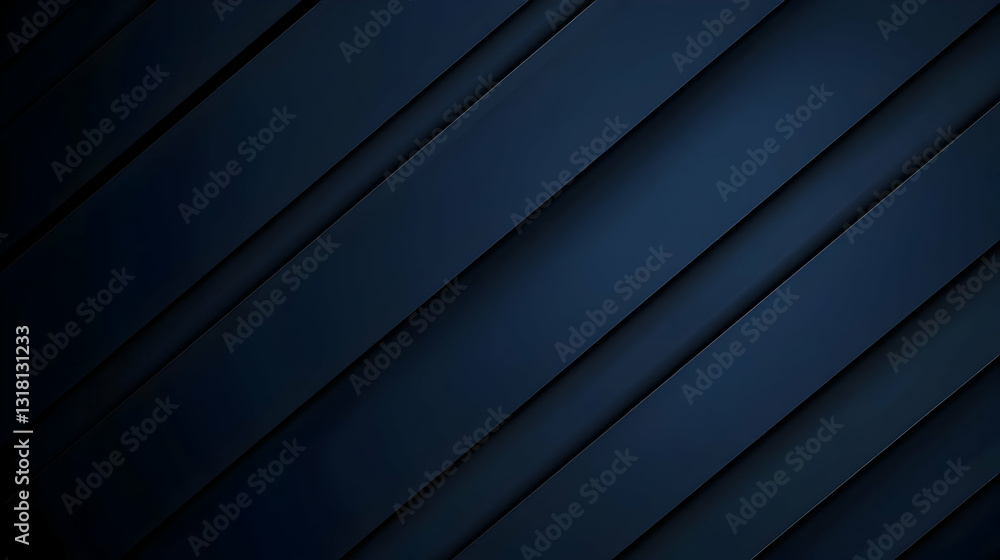 Poster dark blue diagonal stripes with subtle shadowing modern minimalist abstract background graphic desig