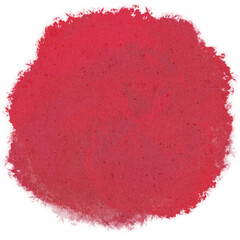 Red Velvet Circle Splash Watercolor Brushstroke with Paper Texture
