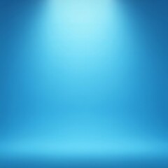 Obraz premium Modern blue gradient backdrop with soft light effects, texture, design, studio