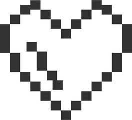 Trendy Valentine Love Pattern Pixelated