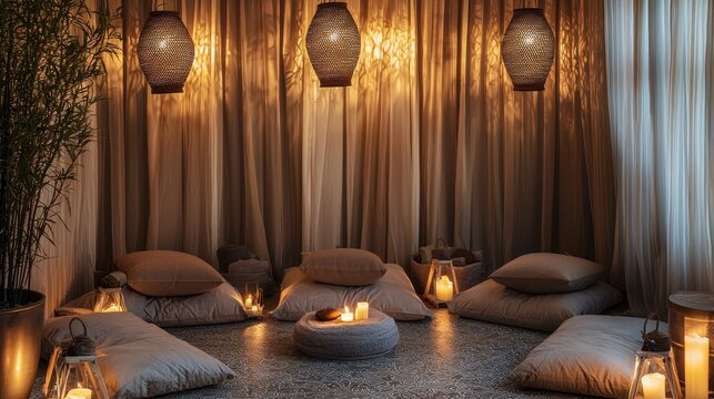 Quiet Spa Nook with Healing Aromas
