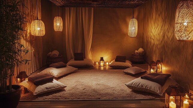 Quiet Spa Nook with Healing Aromas