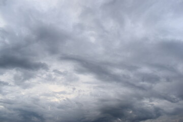 Obraz premium blue sky and white cloud background, cloudy in rainny season