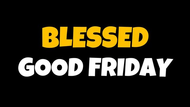 good friday animated illustration background 
