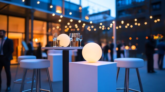 A corporate event celebrating career milestones