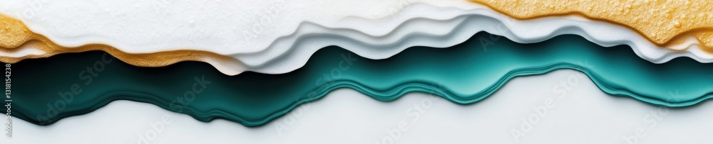 Leinwandbilder fluid dynamics in motion layered wave texture exploration - immersive design trend, minimalist digit