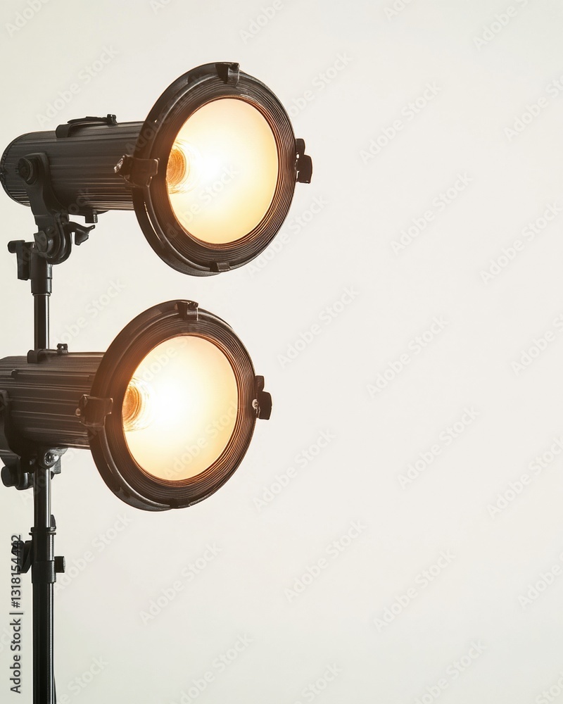 Poster cinematic illumination professional studio lighting design for high-performance visual content creat