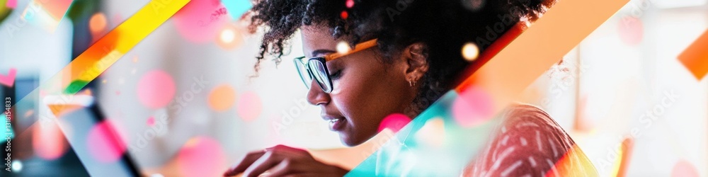 Leinwandbilder hybrid workplace revolution gen z creative professional navigating dynamic digital workflow with chr