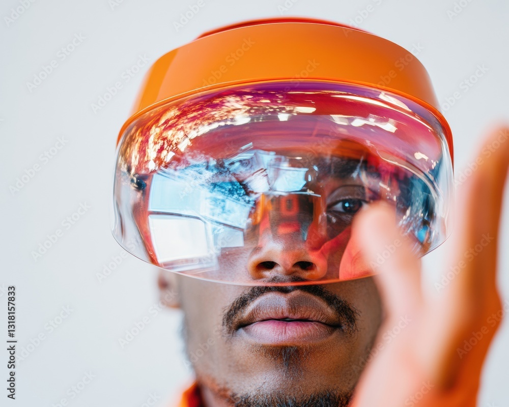 Leinwandbilder Immersive XR Learning Next-Gen Industrial Augmented Reality Training for Millennial Workforce - Future of Skill Development in High-Tech Workplace Environments