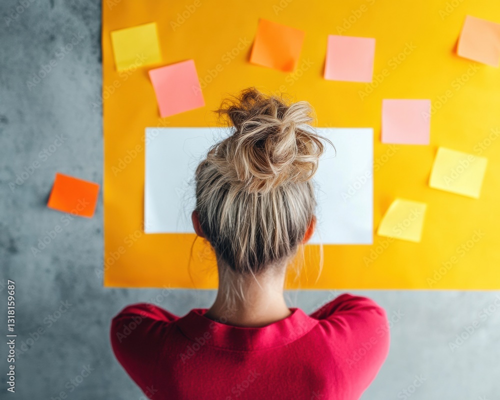 Aufkleber Creative Collaboration Unpacked Gen Z Brainstorming Strategies with Dynamic Visual Mapping - Innovative Workspace Design for Millennial Productivity and Agile Teamwork