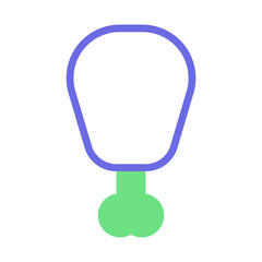 food duotone purple green_food-multicolor purple green_chiken