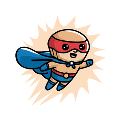 funny cartoon superhero